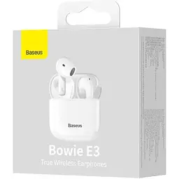 Бездротові навушники TWS Baseus E3 NGTW080002 White - мініатюра 2