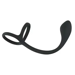 Ерекційне кільце Orion Black Velvets CockBall Ring+Plug