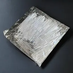 Шпажки для канапе, 9 см, 500 шт., прозорі, власне виробництво, пластик, для канапе, закусок, фруктів, десертів - мініатюра 4