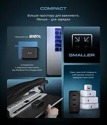 Мережевий зарядний пристрій ArmorStandart Resolute Power ARP-131 100W GaN Black (ARM70024) - мініатюра 12