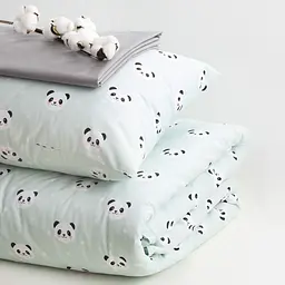 Комплект постільної білизни Ideia Panda полуторний ментоловий (8-33364) - мініатюра 8