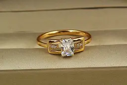Кільце Xuping Jewelry Відображення р 20 золотисте