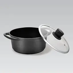 Каструля з кришкою Maestro MR-4320 2.7 л 20 см чорна - мініатюра 3
