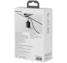 Зарядное устройство Baseus GaN3 Pro 3 порта 2C+U 65W (CCGP050101) - мініатюра 7