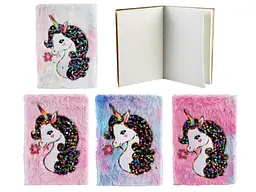 Блокнот пухнастий Unicorn, А5, 80 аркушів, 70 г/м² (В асортименті) - мініатюра 2