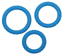 Набір ерекційних кілець Lust 3 Blue - мініатюра 2