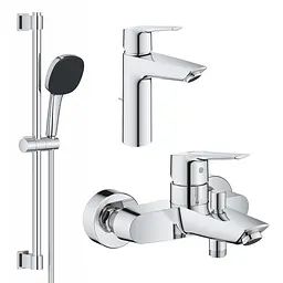Комплект змішувачів для ванної кімнати Grohe QuickFix Start UA202301MQ, Хром