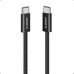 Кабель Anker Zolo A8060 USB-C to USB-C Cable 240w 1.5m преміальний нейлоново - тканинне оплетення (A8060P21) чорний - мініатюра 2