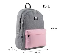 Рюкзак GoPack Education Teens GO24-140L-1 сіро-рожевий (4063276114266) - мініатюра 2