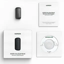 Адаптер Wi-Fi AC650 11ac Dual-Band USB 2.0 (CM448) Ugreen - мініатюра 4