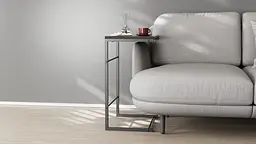 Столик Террі Ferrum-decor 650x440x330 Чорний метал ДСП Венге Магія 16 мм (FRD-105316) - мініатюра 5