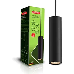 Світильник трековий Eurolamp для ламп чорний (LHTW-LED-GU10(black)) - мініатюра 2