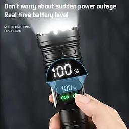 Ліхтар з функцією зуму NIGHT VISION FLUORESCENCE 701-PM10-TG, Li-Ion акумулятор, ЗУ Type-C, індикація заряду (47152-701_302) - мініатюра 6