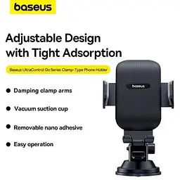 Тримач Baseus UltraControl Go Series Clamp-Type Phone Holder C40361600111-00 - мініатюра 6