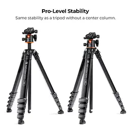 Штатив K&F Concept M1+BH-35L (KF09.105V1) для фото та відео, Чорний - мініатюра 3