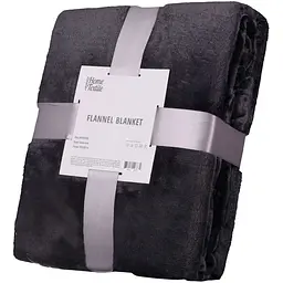 Плед Flannel 160х200 см 100% поліестер темно-сірий ARDESTO pbe0050439