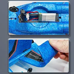Літак на радіокеруванні SCHE HW37 New Foam Blue - мініатюра 5