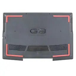Корпус нижня кришка для Dell G3 15 3590 P89F Series, (Black/Red, Type-C, 099JHR, піддон, D Cover)
