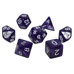 Набір кубиків Pearl 7 Dice Set - Dark Purple , 7 шт. (g7dpearl04)