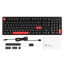 Клавіатура механічна X3 104Key, Keychron Brown, USB-A, QMK/VIA, Hot-Swap, EN/UKR, RGB, чорн Lemokey teh0013891 - мініатюра 3
