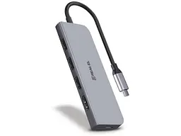 Мультипортовий адаптер REAL-EL CQ-700 Space Grey (EL123110002) - мініатюра 4