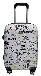 Валіза маленька Worldline Airtex 809/love полікарбонат 55×39×20 см Різнокольоровий - мініатюра 6