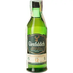 Віскі Glenfiddich Single Malt Scotch, 12 років 40%, 0,05 л - мініатюра 2