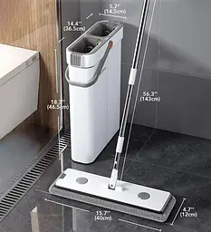 Швабра з віджимом та відром Joybos M03 Flat Floor (18031325) - мініатюра 10
