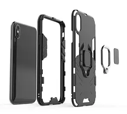 Чохол бампер Primolux Ring Armor для Apple iPhone X / iPhone Xs Black - мініатюра 5