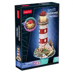 3D головоломка CubicFun з LED підсвіткою "Маяк", збірна модель (L540h)