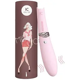 Вакуумний стимулятор із вібрацією KissToy Miss CC Розовий - мініатюра 6