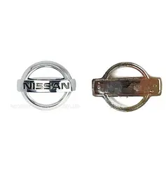 Емблема для Nissan 140 x 100 мм / пластикова / 2 пуклі - мініатюра 2