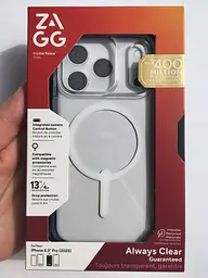Чохол протиударний для iPhone 17 Pro (6.3") ZAGG Gear4 Crystal Palace MagSafe Clear Case Прозорий - мініатюра 2