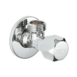 Кран кутовий вентильний Grohe 2201600М приладовий 1/2"х1/2" Хром 30412
