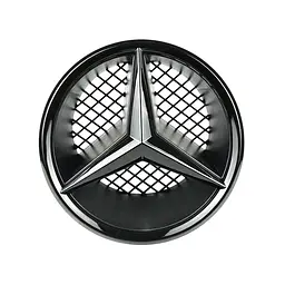 Емблема решітки Mercedes-Benz W204 чорна глянцева 185 мм OEM A2078880260