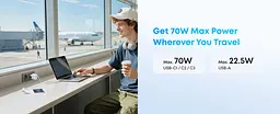 Мережевий зарядний пристрій Anker Charger 70W, 3xUSB-C, 1xUSB-A, Чорний (A121CG11) - мініатюра 5