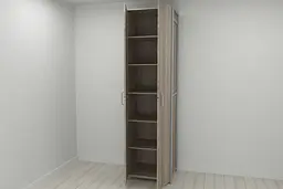 Шафа Гардероб Уні секція 7 серії Конект Ferrum-decor 220x60x50см Сірий метал ДСП Дуб Сонома Трюфель 16 мм (FRD-104566)