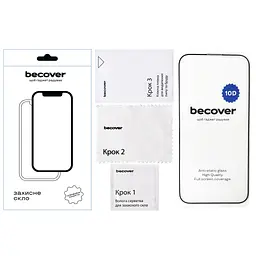 Скло захисне BeCover Apple iPhone 16e 10D Black (713235) - мініатюра 4