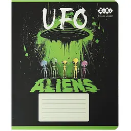 Упаковка зошитів ZiBi Kids Line UFO 24 аркуші в лінію 20 шт. (ZB25.1771L) - мініатюра 6