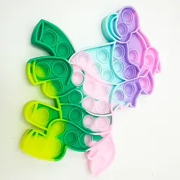 Сенсорна іграшка антистрес силіконова нескінченна пухирка поп іт UKC Pop It Fidget кінь різнокольоровий - мініатюра 6