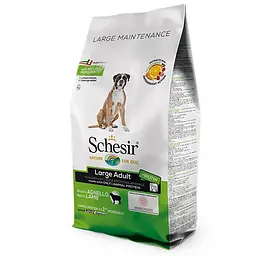 Сухий корм Schesir Dog Large Adult Lamb 12 кг шезир ягненок монопротеїновий корм для дорослих собак великих порід