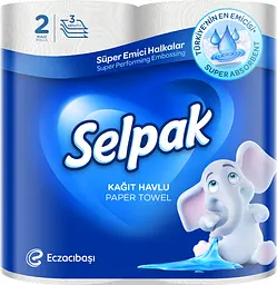 Selpak Паперові рушники 2 рулони (8690530015029)