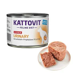 Корм для котів Kattovit Veterinary Urinary Veal 185г лікувальний вологий для підтримки сечовивідної системи
