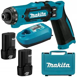 Викрутка акумуляторна Makita DF012DSE (5.6 Нм, 1/4", 7.2 В)