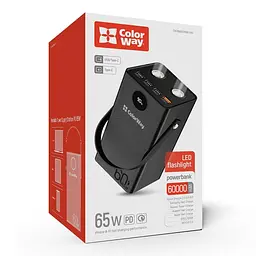 Універсальна мобільна батарея ColorWay Powerful 60000mAh Black (CW-PB600LPA5BK-PDD) - мініатюра 6