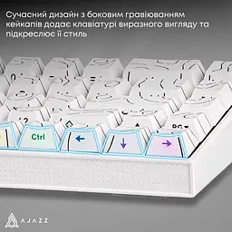 Клавіатура Ajazz NK68 Red Switch White USB-C (NK68-R-S-W) - мініатюра 8