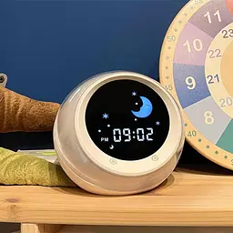 I.CODE Sun & Moon Rise Дитячий будильник, Дитячий тренажер для сну, Машина для сну, Світло для пробудження та нічне світло - мініатюра 4