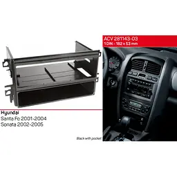Перехідна рамка Hyundai Santa Fe, Sonata ACV 281143-03 - мініатюра 5