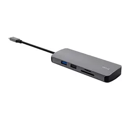 Адаптер Trust Dalyx 8in1 USB-C> 1xUSB-А 3.2/USB-A 2.0/2xUSB-С/HDMI/Ehernet/SD/microSD, Алюміній, 0. teh0018493 - мініатюра 4