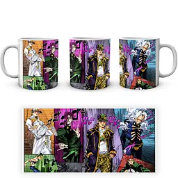 Кухоль GeekLand Неймовірні пригоди ДжоДжо JoJo's Bizarre Adventure Персонажі Манга Колаж JJ 02.577 330 мл білий - мініатюра 3